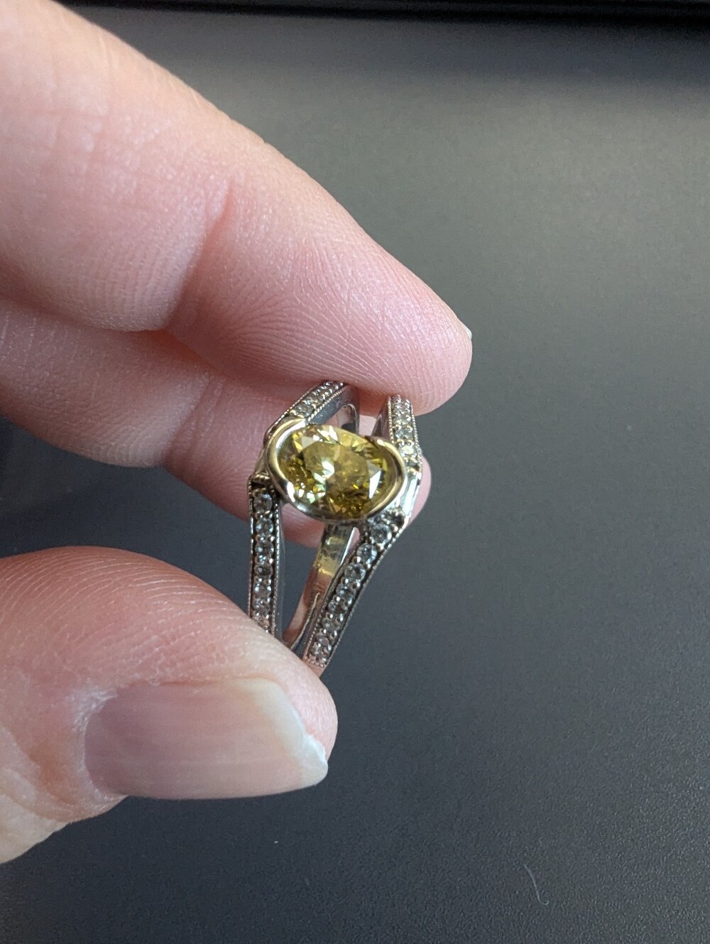 Yellow Diamond Ring